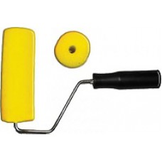 Валик поролоновый желтый с ручкой 180 мм