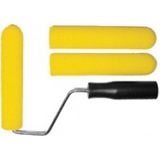 Валик порол. желтый с ручкой "Мини" 165мм + 2шубки